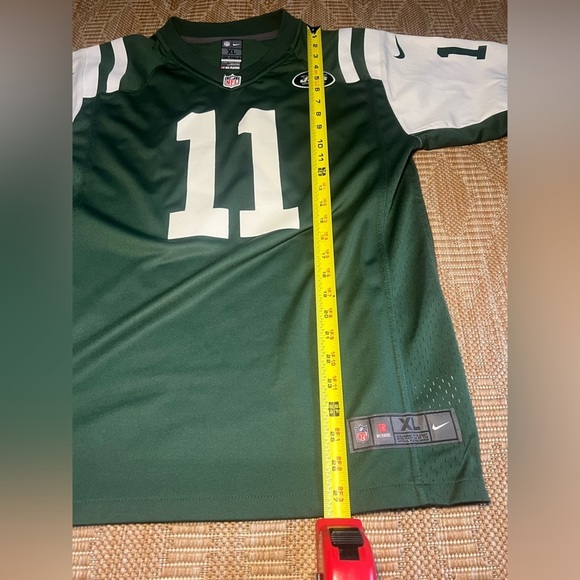 NFL Authentic NY Jets Kids On Field Jersey #11 Kerley,Green,Size Youth XL 18/20 - Picture 8 of 11